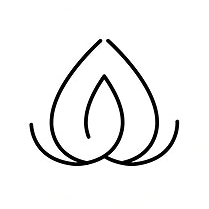 Stress Reduction icon with calming symbols